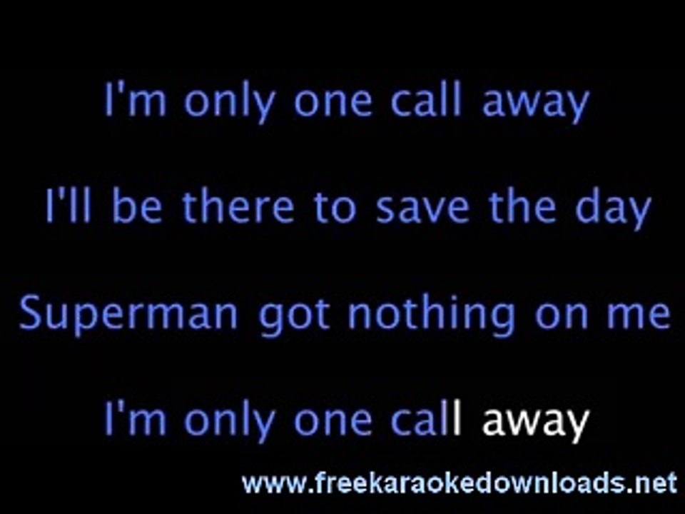 One Call Away - Charlie Puth Karaoke Song