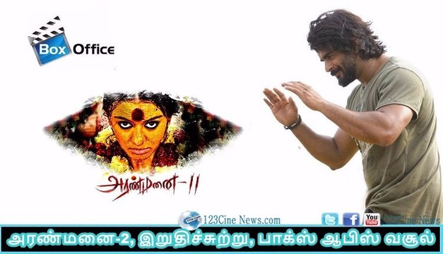 Box office collection: ‘Aranmanai 2′, ‘Irudhi Suttru’, ‘Rajini Murugan’ | 123 Cine news | Tamil Cinema news Online