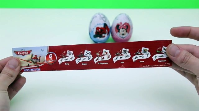 Kinder Surprise eggs Planes Spiderman Minnie Mouse Huevos Kinder Sorpresa