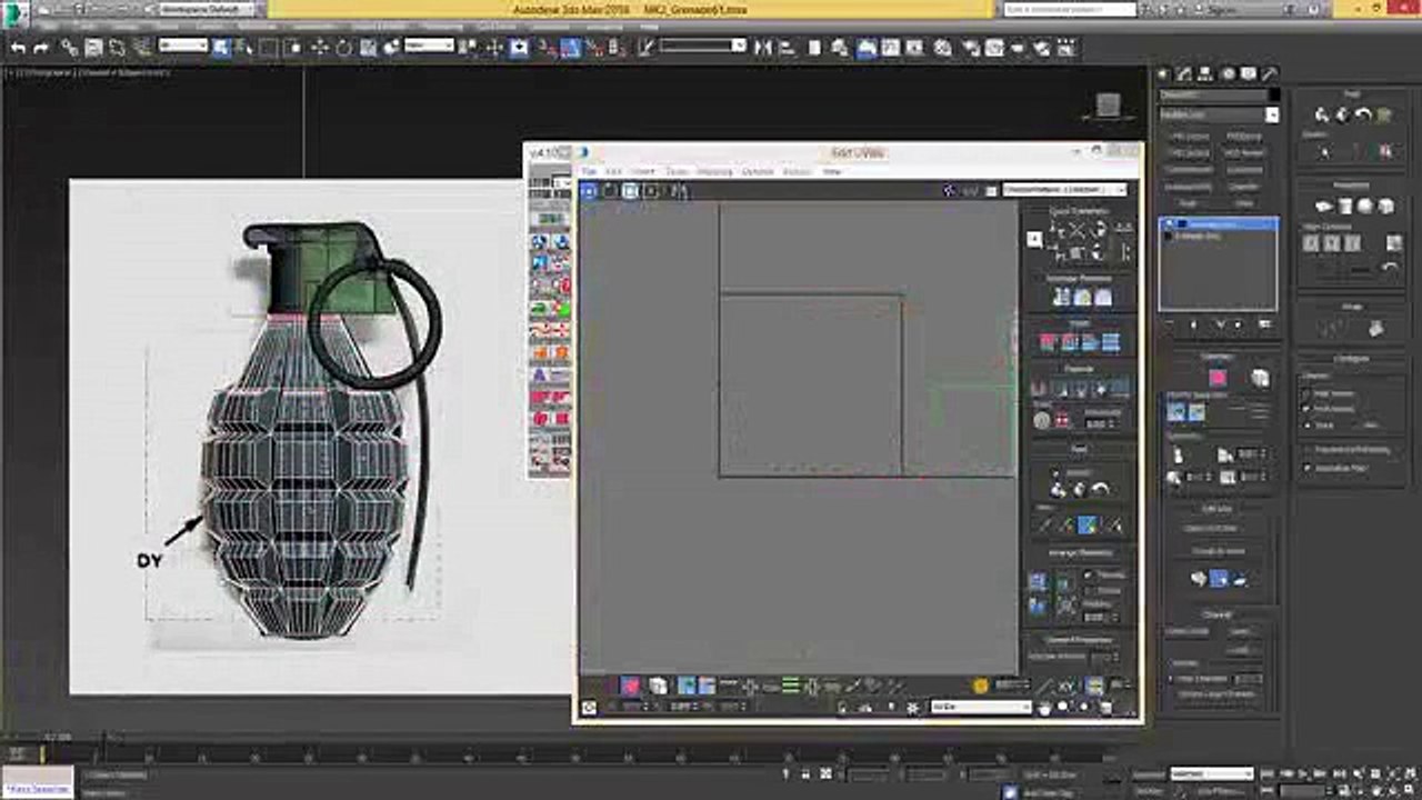 Grenade Tutorial Modeling & Uv Layout Clip13-6