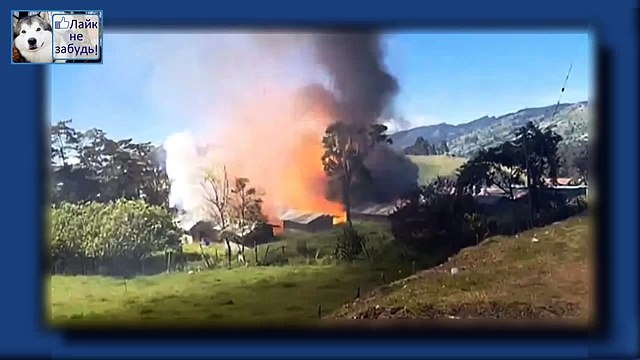 Пожар в Африке на фабрике пиротехники