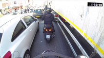 Les motards autorisés à se faufiler entre les voitures