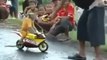 animals funny video monkey riding a motorcycle toys