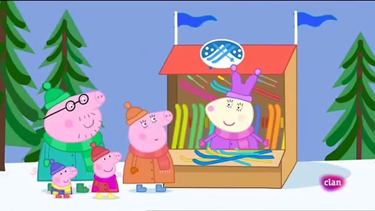 Peppa pig Castellano Temporada 4x52   La montaña nevada