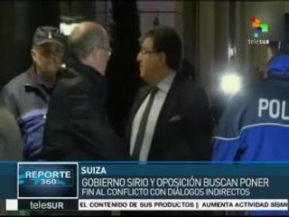 Gobierno y opositores sirios prosiguen mesa de paz para su país