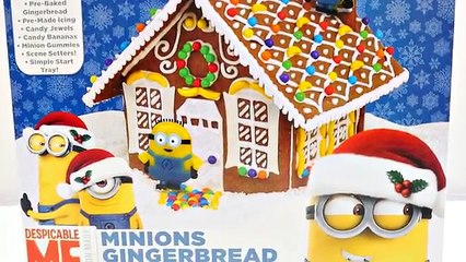 New MINIONS Gingerbread House - - - Edible Candy Minions and Icing