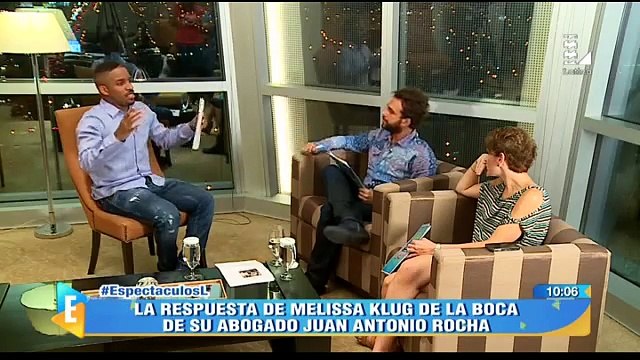 ESPECTACULOS 01-02-2016 : Abogado de Melissa Klug asegura que ha pedido pensión para ella