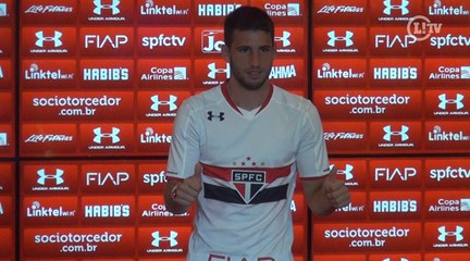 Com o aval de Tévez, Calleri é apresentado no São Paulo com a camisa 12