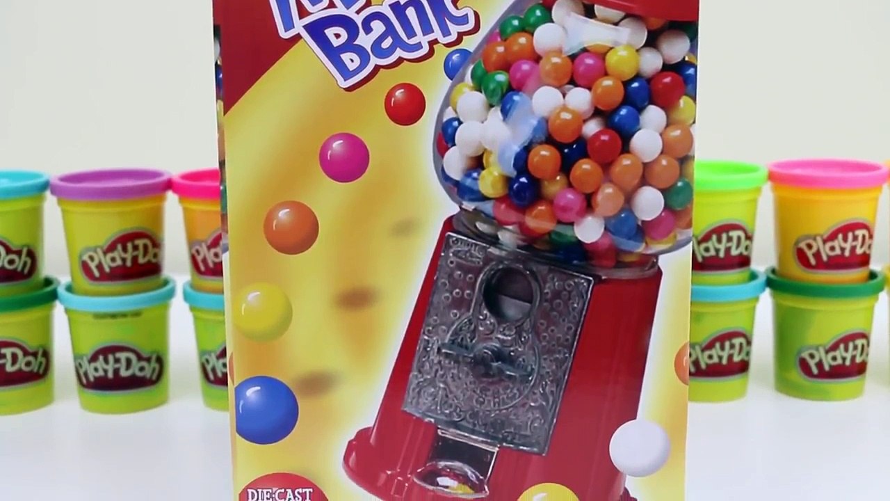 Karusellen Gumball Maskinen Bank Classic Red Gum Ball Dispenser!