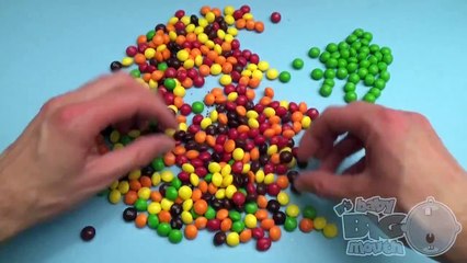 New Learn Colours with Surprise Eggs and a Skittles Rainbow! Part 8