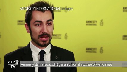 Amnesty slams recall of Nigerian officer it accuses of war crime