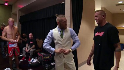 Conor McGregor With Cowboy Cerrone Backstage