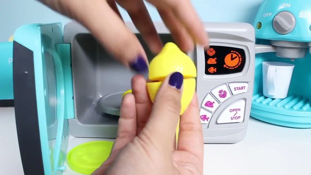 Play@Home Microwave Oven Toy Play-Doh Just Like Home Toy Cutting Food Cooking Playset Toy Videos
