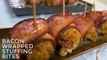 Delicious recipes: Bacon-wrapped stuffing bites