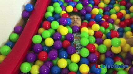 SURPRISE TOYS Giant Ball Pit Challenge Disney Cars Lightning McQueen, Thomas Trains Ryan T