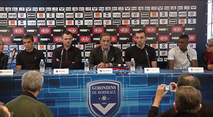 Conférence - La présentation des trois recrues