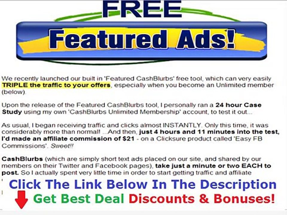 Cash Blurbs +++ 50% OFF +++ Discount Link