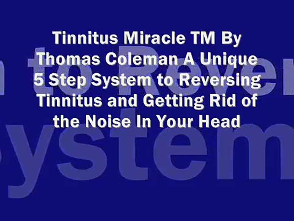 Tinnitus Miracle Review
