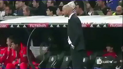zidane reaction when cristiano scored a goal (FULL HD)