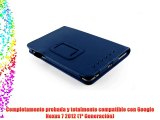 JAMMYLIZARD | Funda De Piel Executive Para Nexus 7 2012 (1? Generaci?n) Smart Case Cover AZUL