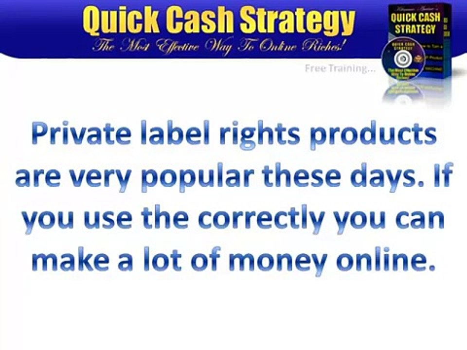 How To Use PLR To Make Money Online, Private Label Rights Products