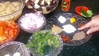 Aloo Baingan Kee Sabzi - Potato with Eggplant - ( Cooking With Fouzia )