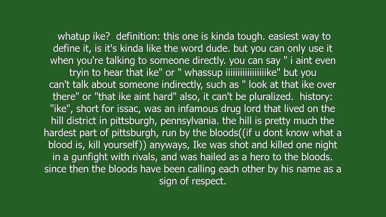 ike meaning and pronunciation