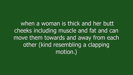 ass clap meaning and pronunciation