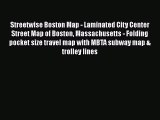 Streetwise Boston Map - Laminated City Center Street Map of Boston Massachusetts - Folding