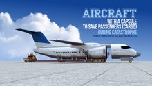 Avião com cabine de passageiros ejetável