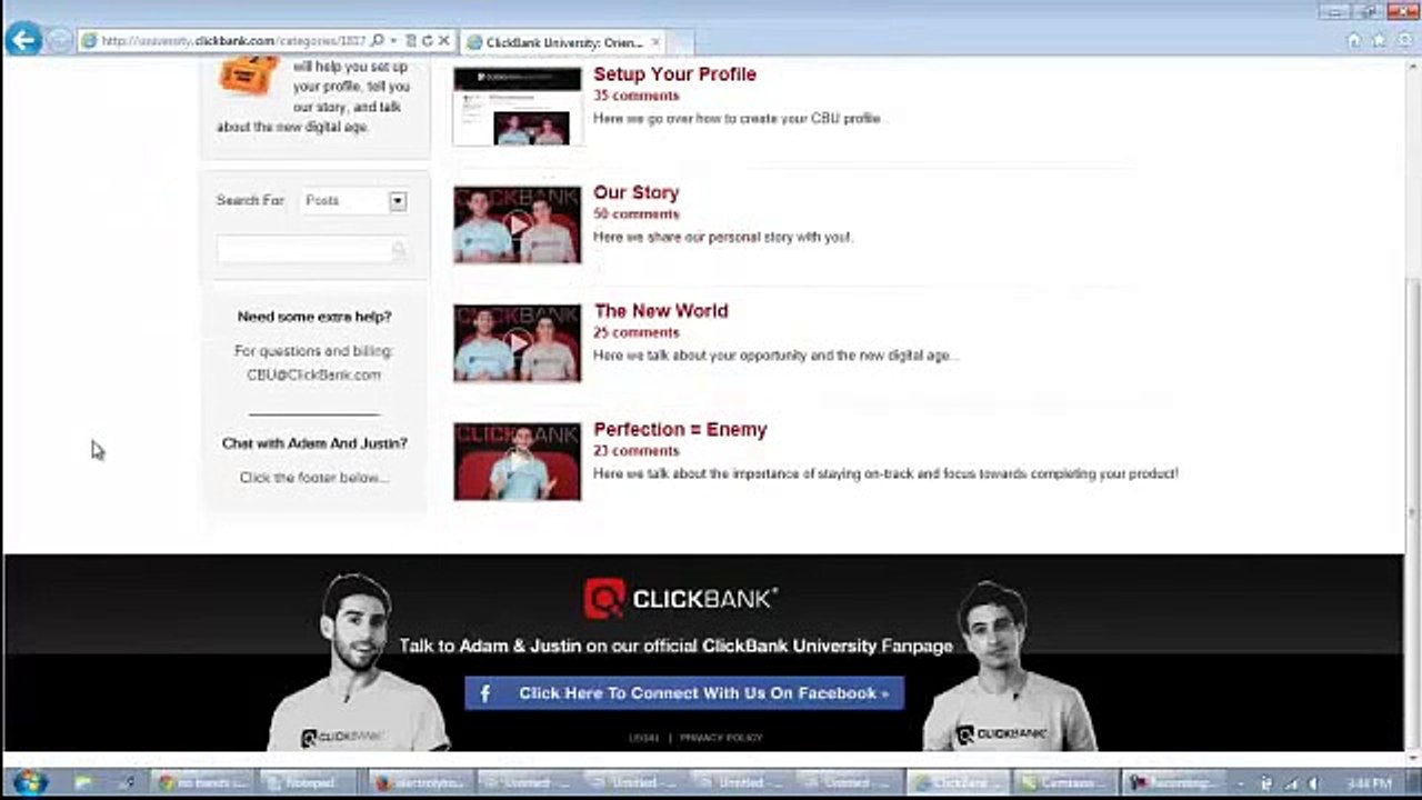 ClickBank Corner - Clickbank University My Personal Review