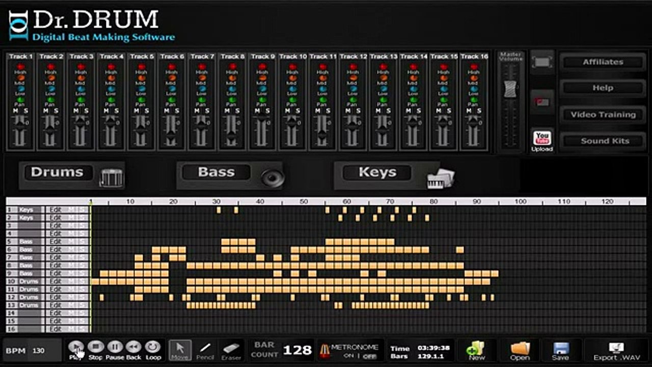 Dr Drum Beat Maker Software   Electro Beat Making Example HD