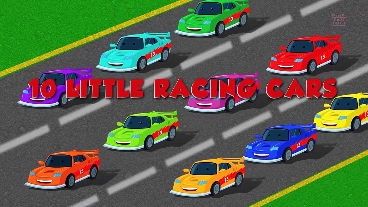 Ten Little Racing Car