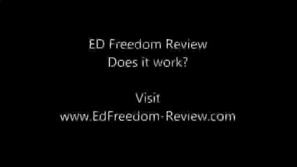 ED Freedom Review - is it a scam? Does it work?