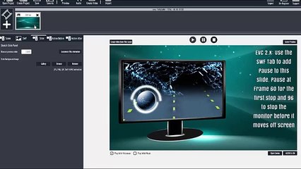 Explaindio 2.x: Using SWF Tab with my Video Slide