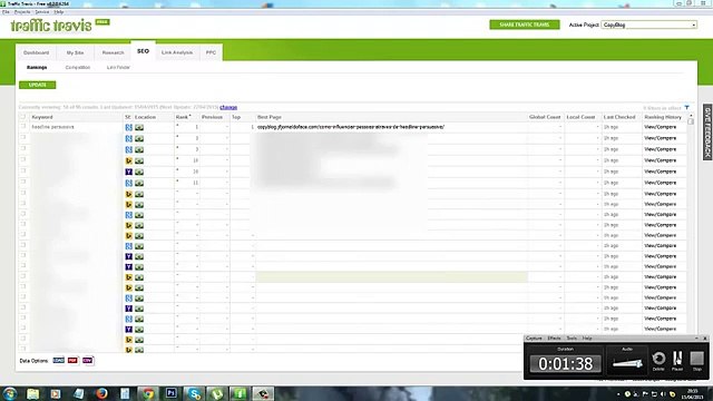 SEO Tutorial Análise de Keywords através do Traffic Travis