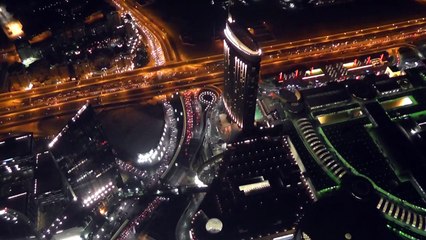 ДУБАЙ С ВЫСОТЫ 124 ЭТАЖА БУРДЖ ХАЛИФЫ