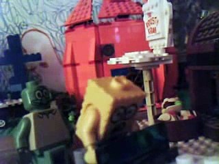 lego spongebob PIZZA DELIVERY