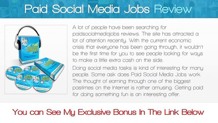 Paid Social Media Jobs Review - get *BEST* Bonus HERE!!! ... :) :) :)