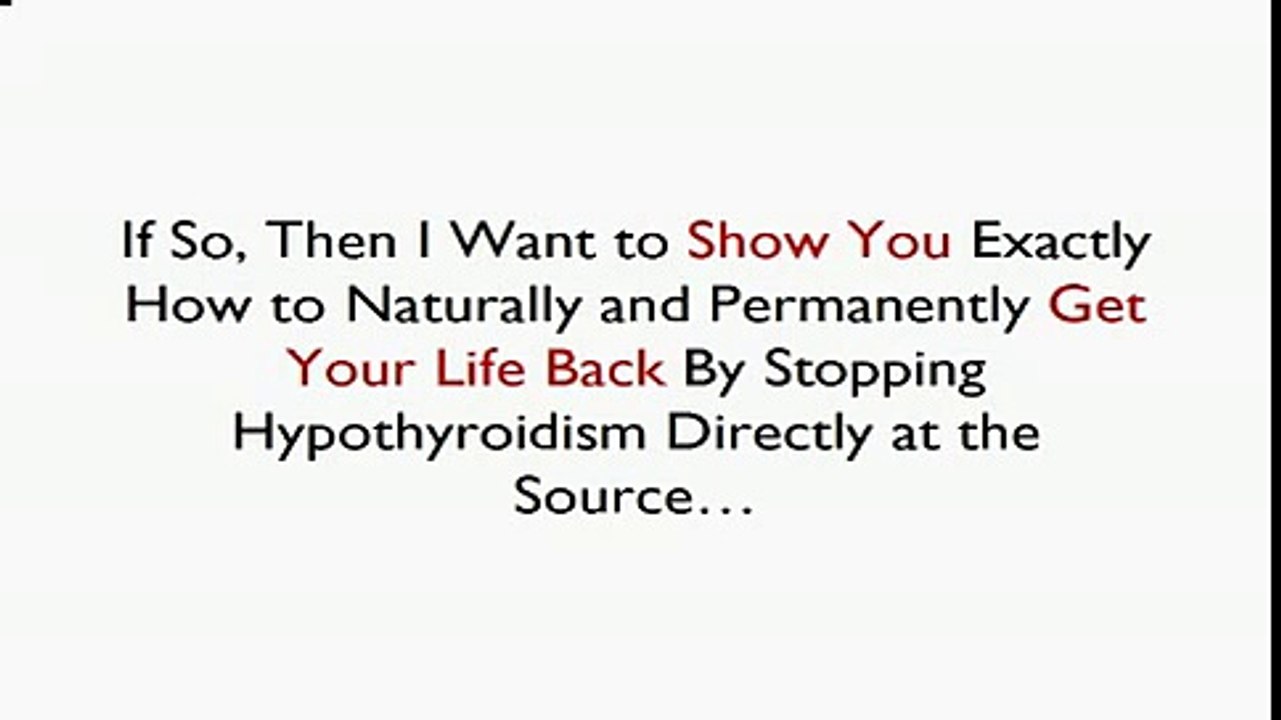 The Hypothyroidism Revolution