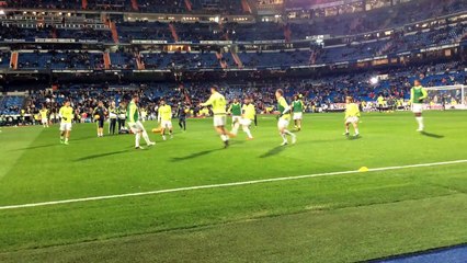 Experience being up close with the players during their pre-match warm up!