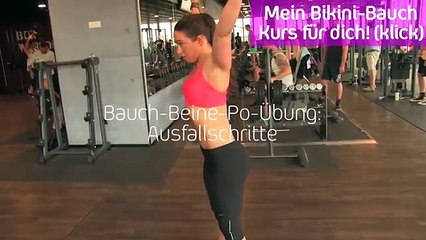 Sexy Beine & flacher Bauch! Die 1 Powerübung: Ausfallschritte