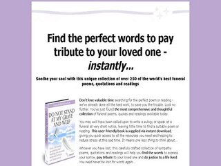 Instant Funeral Poems