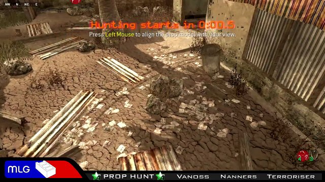 Call of Duty 4: Prop Hunt Funny Moments - Cinder Block Family, Seananners Hack (COD4 Mod)