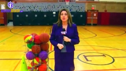 Middle school basketball players stop game to confront bully