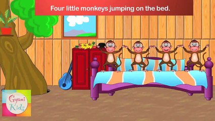 Five Little Monkeys - Sing - A - Long (Karaoke Version with Lyrics)