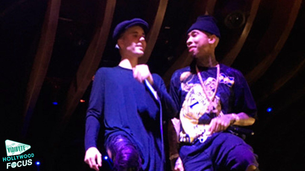 Justin Bieber Sings Hits and Raps With Tyga During Surprise Performance — Watch