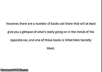 What Men Secretly Want Review | What Men Secretly Want