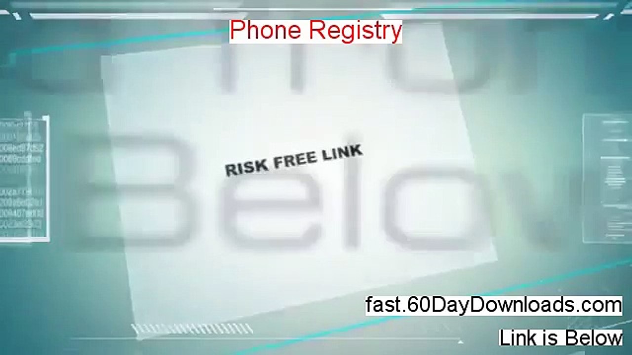 Phone Registry 2014, Will It Work (and free review)