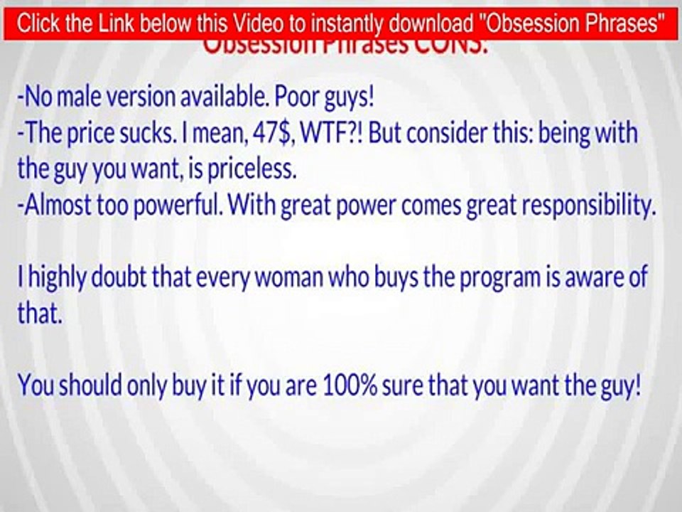 obsession phrases